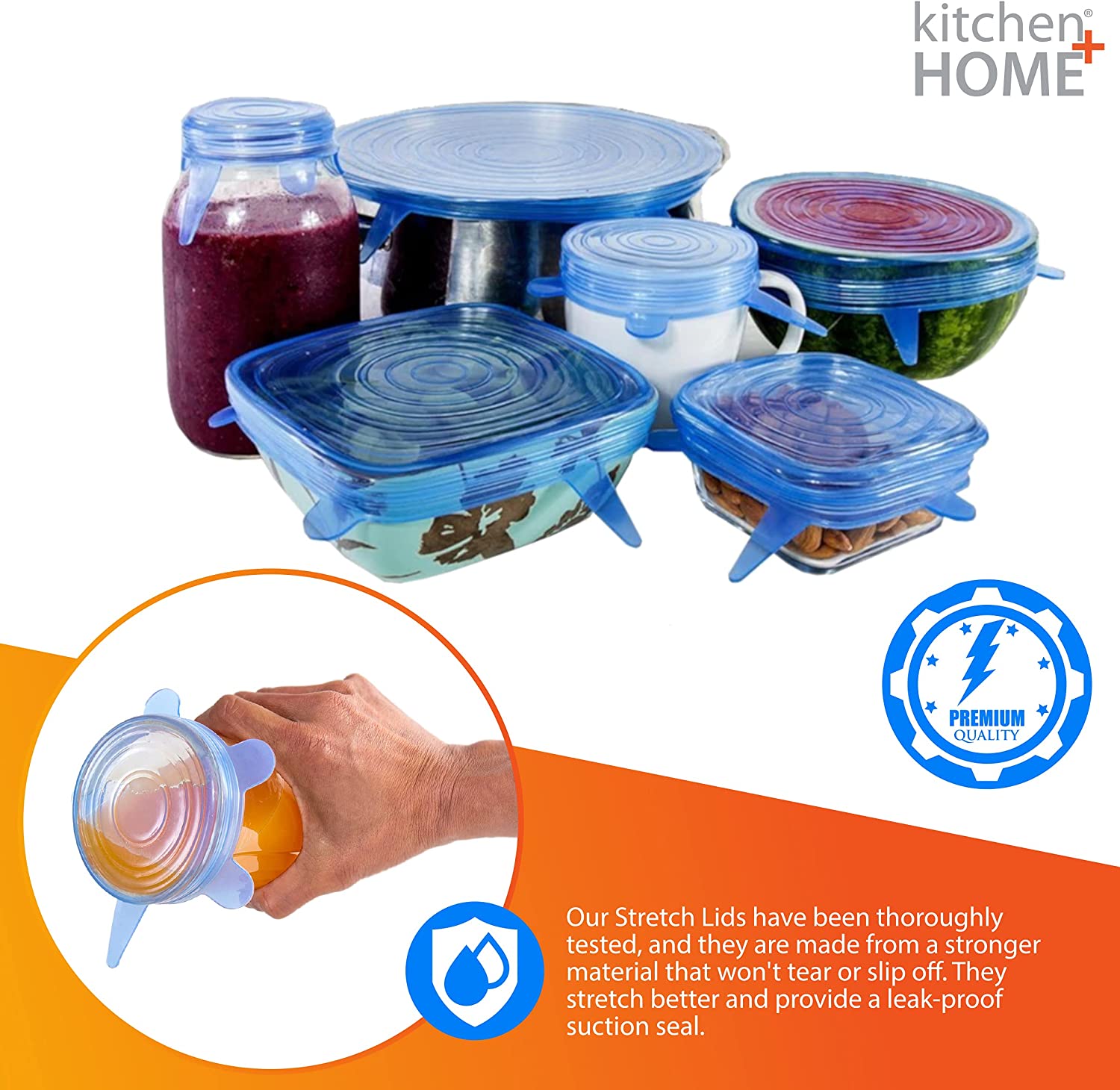Silicone Stretch Lids – 6 Pc Variety Pack