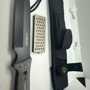 tagi-000002-01 Schrade SCHF52M Frontier Fixed Blade Knife w/ Sheath & Sharpening Stone
