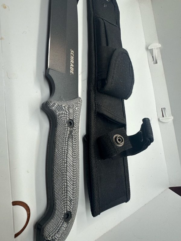 tagi-000002-03 Schrade SCHF52M Frontier Fixed Blade Knife w/ Sheath & Sharpening Stone