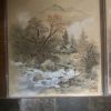 tagi-000004-03 Set of 8 Vintage Japanese Shikishi Landscape Art Boards Signed & Sealed