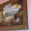 tagi-000005-09 Massive 87x62 in Mediterranean Villa Oil Painting on Canvas Ornate Gilt Frame