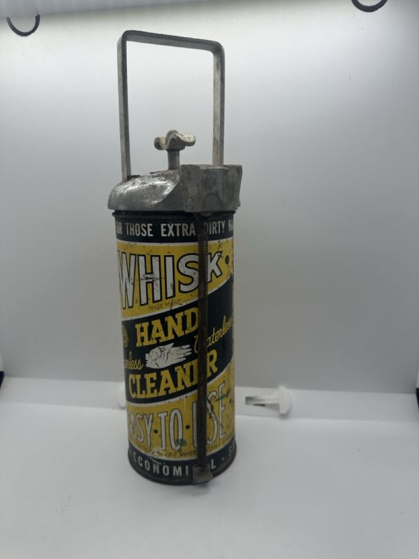 Vintage WHISK Waterless Hand Cleaner U-2 Can Dispenser Advertising Piece