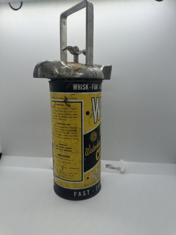 Vintage WHISK Waterless Hand Cleaner U-2 Can Dispenser Advertising Piece