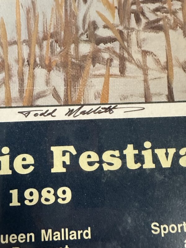 tagi-000013-02 1989 World's Championship Duck Calling Contest Poster Todd Mallett Signed 33/100