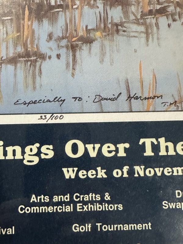 tagi-000013-03 1989 World's Championship Duck Calling Contest Poster Todd Mallett Signed 33/100