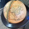 tagi-000014-03 Vintage Replogle Heirloom Globe on Wood Tripod Stand Approx 16 in