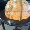 tagi-000014-06 Vintage Replogle Heirloom Globe on Wood Tripod Stand Approx 16 in