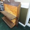 tagi-000015-02 Rustic Lighted Texas Star Wall Shelf Display Two-Tone Wood