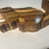 Paulie Hart Handcrafted Wood Squirrel Sculpture Folk Art Carving