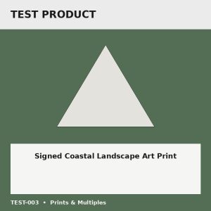 Signed Coastal Landscape Art Print - Test Placeholder Signed Coastal Landscape Art Print test placeholder image