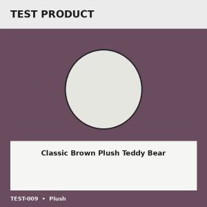 Classic Brown Plush Teddy Bear - Test Placeholder Classic Brown Plush Teddy Bear test placeholder image