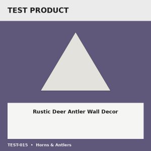 Rustic Deer Antler Wall Decor - Test Placeholder Rustic Deer Antler Wall Decor test placeholder image