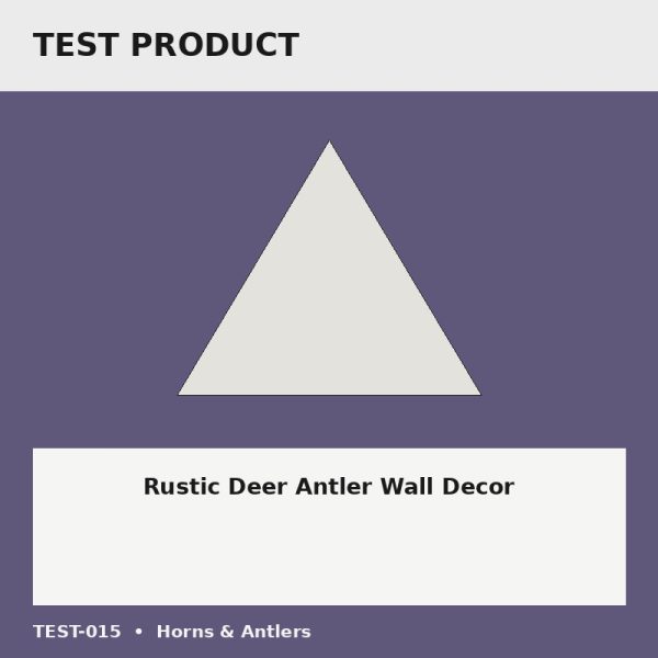 Rustic Deer Antler Wall Decor - Test Placeholder Rustic Deer Antler Wall Decor test placeholder image
