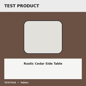 Rustic Cedar Side Table - Test Placeholder Rustic Cedar Side Table test placeholder image