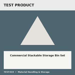 Commercial Stackable Storage Bin Set - Test Placeholder Commercial Stackable Storage Bin Set test placeholder image