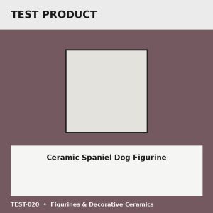 Ceramic Spaniel Dog Figurine - Test Placeholder Ceramic Spaniel Dog Figurine test placeholder image