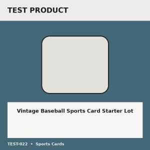 Vintage Baseball Sports Card Starter Lot - Test Placeholder Vintage Baseball Sports Card Starter Lot test placeholder image